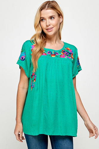 Fiesta Embroidered Top