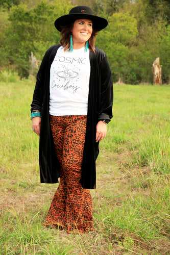 Bellamy Cheetah Bell Bottom Jeans