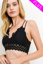 Load image into Gallery viewer, Jamie Scalloped Edged Lace Bralette-Curvy