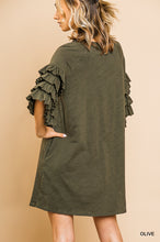 Load image into Gallery viewer, Camila Layered Ruffle Sleeve Dress