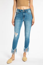 Load image into Gallery viewer, KanCan Gemma Frayed Ankle Jeans