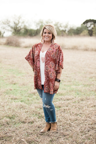 Paisley Floral Kimono