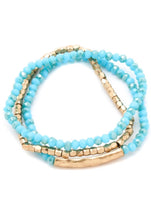 Load image into Gallery viewer, Jasmine Beaded Gold Accented Bracelet