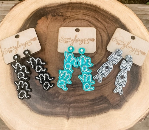 Mama Beaded Earrings