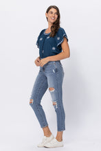 Load image into Gallery viewer, Kaylee Slim Fit  Distressed Jeans-Curvy