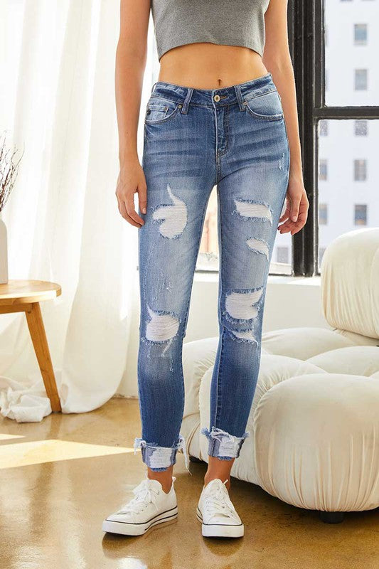 Nadine Distressed Skinny Jeans