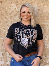 Load image into Gallery viewer, Play Ball Leopard Tee