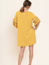 Load image into Gallery viewer, Tracie Tiered Ruffle Sleeve Dress
