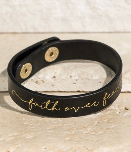 Faith Over Fear Cuff