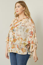 Load image into Gallery viewer, Autumn Floral Top-Curvy