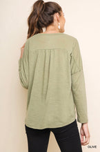 Load image into Gallery viewer, Katelyn Long Sleeve V-Neck Button Down Top